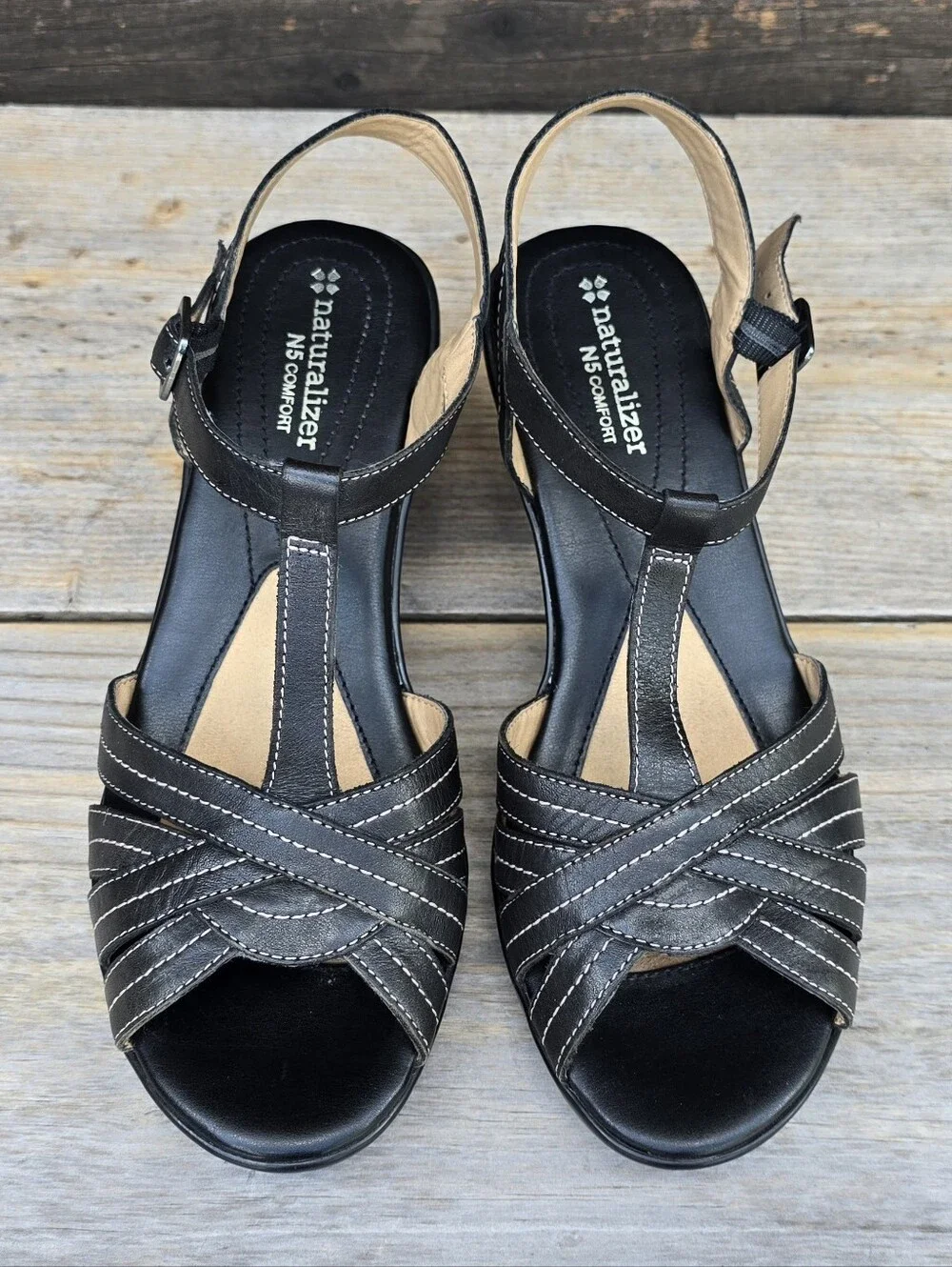 Naturalizer Brunie Y2K Office Siren Revival T-strap N5 Comfort Sandals 8.5M